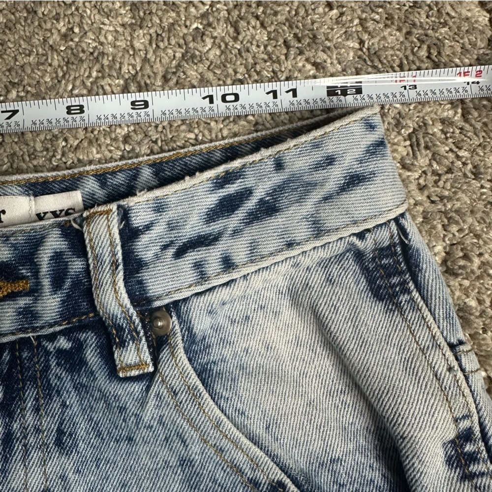 Tiger Mist Adelpha high waist acid wash jeans XXS 24” flare 90’s Y2K high rise - Picture 10 of 13